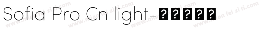 Sofia Pro Cn light字体转换